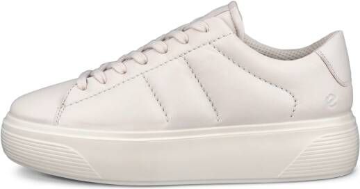 ECCO Street Platform W Dames leren platform sneaker Beige Size: 36 (UK 3.5-4)