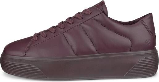 ECCO Street Platform W Dames leren platform sneaker Purper Size: 35 (UK 2.5-3)