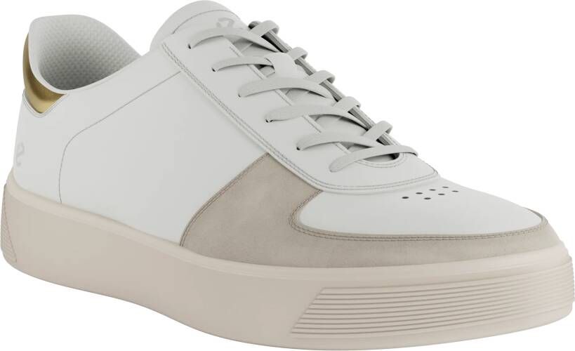 ECCO Street Tray W Dames leren sneaker Beige Size: 38 (UK 5-5.5)