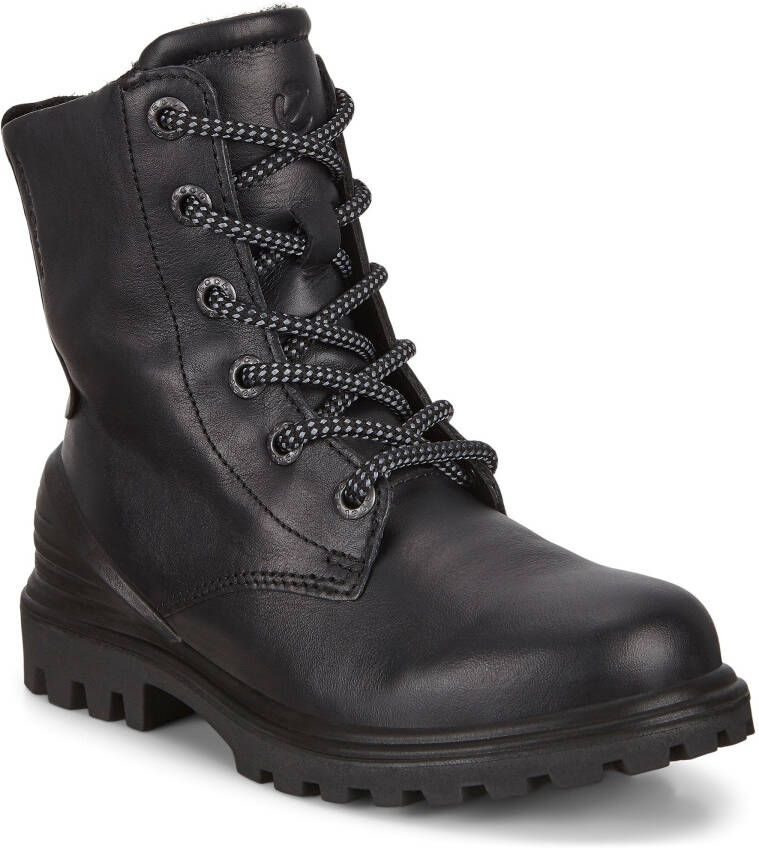 ECCO Tredtray K Kinderen leren veterboot Zwart Size: 31 (UK 12.5-13)