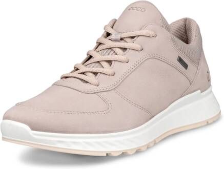 ECCO Exostride W Dames nubuck sneaker met Gore-Tex Beige Size: 35 (UK 2.5-3)