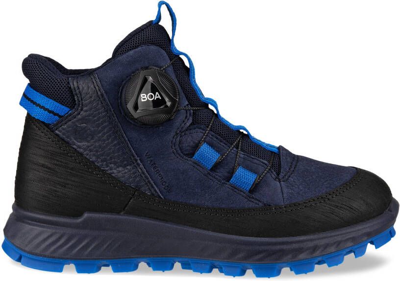 ECCO Exostrike Kids Kinderen waterdichte halfhoge outdoorboot van nubuck Blauw Size: 27 (UK 9.5)