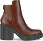 ECCO Fluted Heel Dames leren enkellaars Bruin Size: 42 (UK 8-8.5) - Thumbnail 2