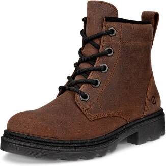 ECCO Grainer K Kinderen suède waterdichte veterboots Bruin Size: 34 (UK 2)