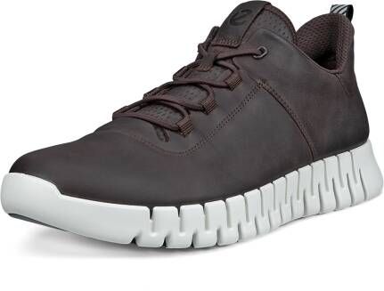 ECCO Gruuv M Heren nubuck sneaker Bruin Size: 39 (UK 6)