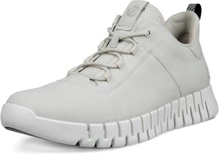 ECCO Gruuv M Heren nubuck sneaker Grijs Size: 39 (UK 6)