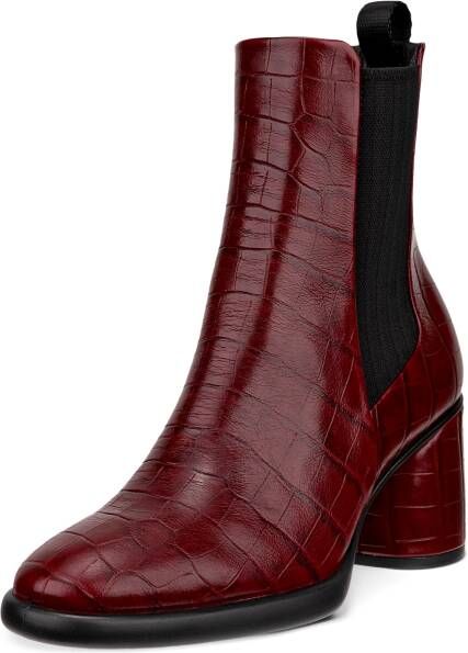 ECCO Sculpted LX 55 Dames leren Chelsea boot met hak Rood Size: 36 (UK 3.5-4)