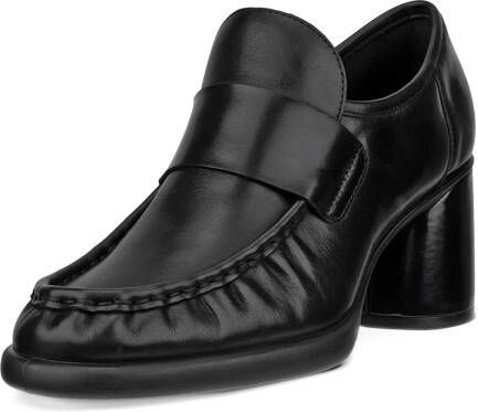 ECCO Sculpted LX 55 Dames leren loafer met hak Zwart Size: 41 (UK 7.5)