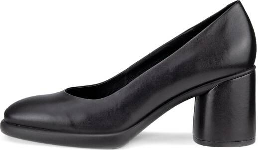 ECCO Sculpted LX 55 Dames leren pump met blokhak Zwart Size: 37 (UK 4.5)