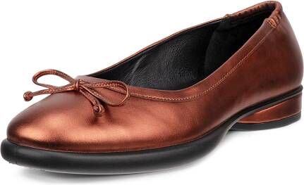 ECCO Sculpted LX Dames leren ballerina Bruin Size: 35 (UK 2.5-3)