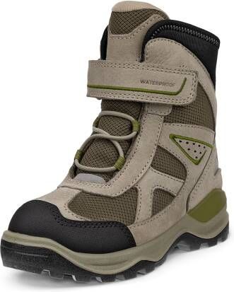 ECCO Snow Mountain Kinderen waterdichte winterlaars van nubuck Groen Size: 24 (UK 7)