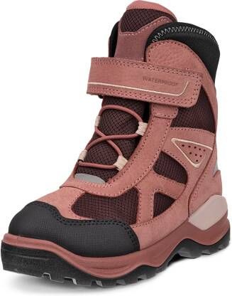 ECCO Snow Mountain Kinderen waterdichte winterlaars van nubuck Pink Size: 24 (UK 7)