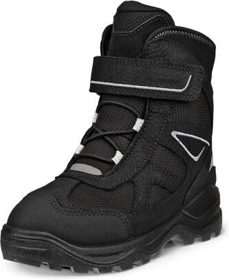 ECCO Snow Mountain Kinderen waterdichte winterlaars van nubuck Zwart Size: 24 (UK 7)