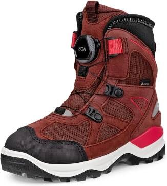 ECCO Snow Mountain Kinderen winterlaars van nubuck met Gore-Tex Rood Size: 28 (UK 10-10.5)