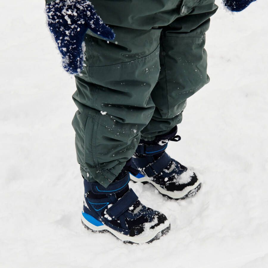 ECCO Snow Mountain Kinderen winterlaars van nubuck met Gore-Tex Marineblauw Size: 29 (UK 11-11.5)