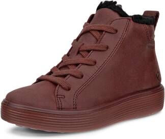 ECCO Soft 60 K Kinderen waterdichte schoen van nubuck Bordeauxrood Size: 34 (UK 2)