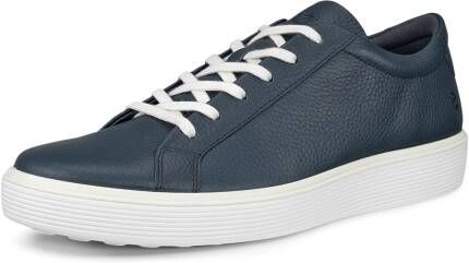 ECCO Soft 60 M Heren leren sneaker Marineblauw Size: 41 (UK 7.5)