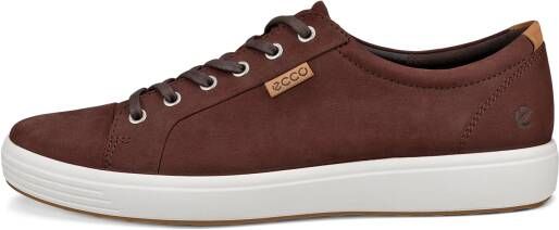 ECCO Soft 7 M Heren nubuck sneaker Bruin Size: 39 (UK 6)