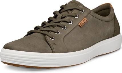 ECCO Soft 7 M Heren nubuck sneaker Groen Size: 39 (UK 6)