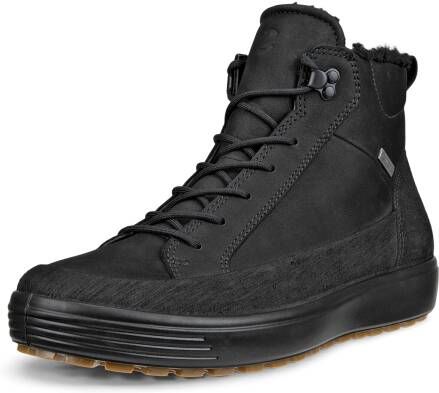 ECCO Soft 7 Tred M Heren halfhoge leren laars met Gore-Tex Zwart Size: 41 (UK 7.5)