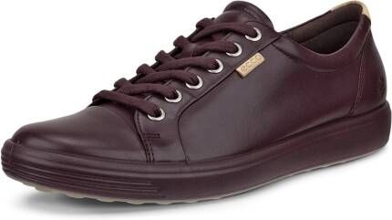 ECCO Soft 7 W Dames leren sneaker Purper Size: 37 (UK 4.5)