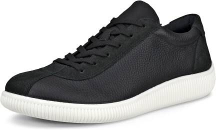 ECCO Soft Zero W Dames leren sneaker Zwart Size: 35 (UK 2.5-3)