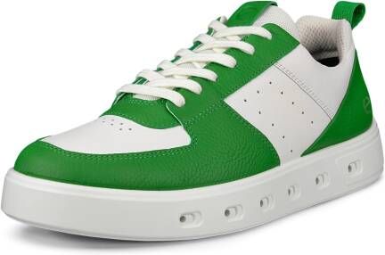 ECCO Street 720 M Heren leren sneaker met Gore-Tex Groen Size: 39 (UK 6)