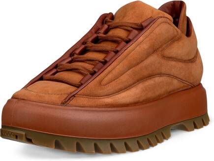 ECCO Street Ace RAL7000 M Heren nubuck sneaker Bruin Size: 42 (UK 8-8.5)