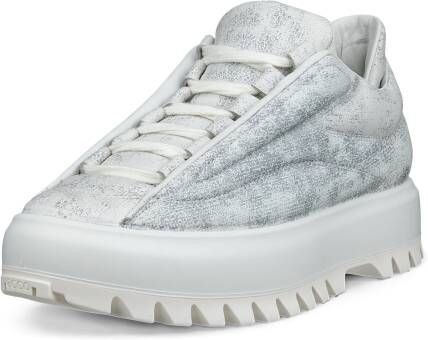 ECCO Street Ace RAL7000 W Dames leren sneaker Wit Size: 35 (UK 2.5-3)