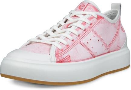 ECCO Street Ace W Dames leren sneaker Pink Size: 36 (UK 3.5-4)