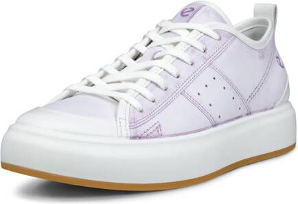 ECCO Street Ace W Dames leren sneaker Purper Size: 40 (UK 6.5-7)