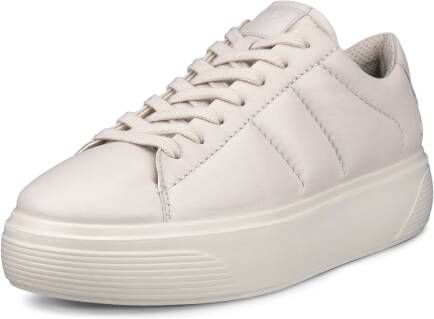 ECCO Street Platform W Dames leren platform sneaker Beige Size: 36 (UK 3.5-4)