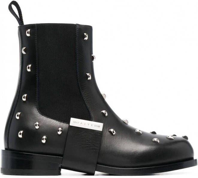 1017 ALYX 9SM Chelsea laarzen met studs Zwart