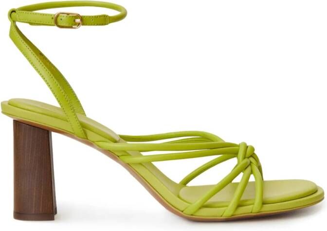 12 STOREEZ Leren sandalen Groen