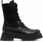 3.1 Phillip Lim Kate combat boots met veters Zwart - Thumbnail 1