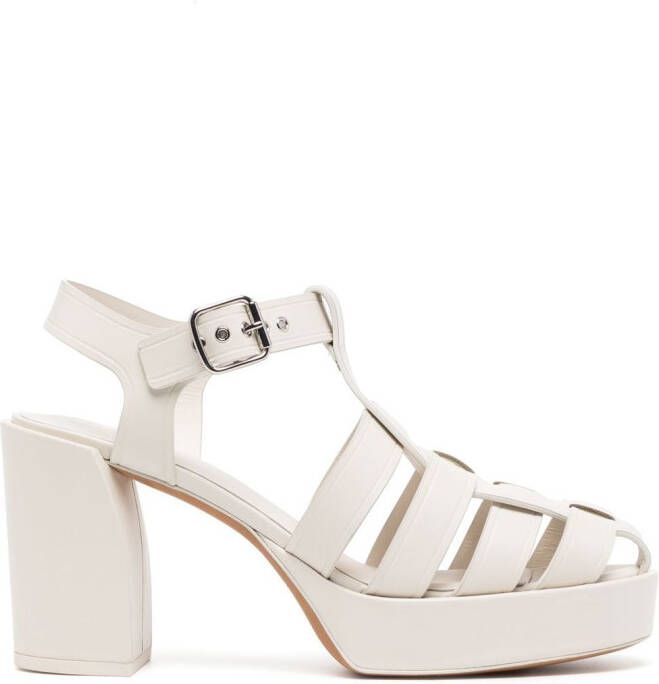 3.1 Phillip Lim Naomi sandalen met plateauzool Wit