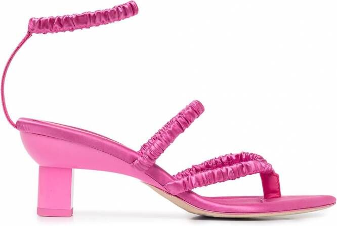 3.1 Phillip Lim Verona satijnen sandalen Roze