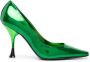 3juin Pumps met vierkante afwerking Groen - Thumbnail 1