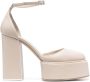 3juin Ambra leren sandalen Beige - Thumbnail 1