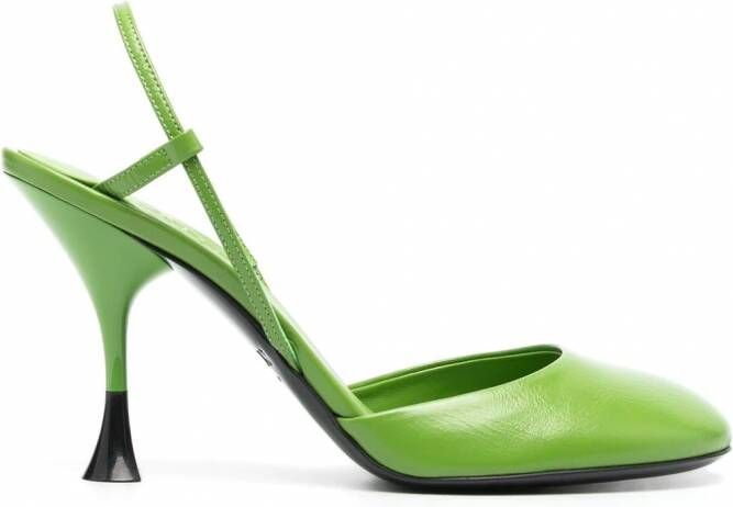 3juin Irina slingback pumps Groen