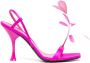 3juin Kimi sandalen met veren detail Roze - Thumbnail 1