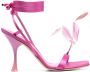 3juin Kimi satijnen sandalen Roze - Thumbnail 1