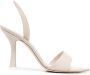 3juin Leren slingback sandalen Beige - Thumbnail 1