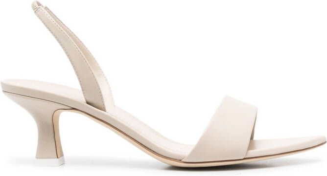 3juin Leren slingback sandalen Beige