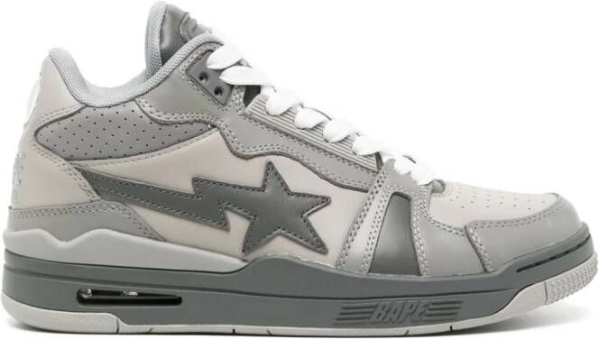 A BATHING APE Clutch STA leren sneakers Grijs