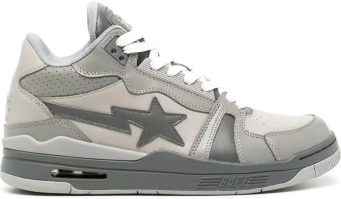 A BATHING APE Clutch STA leren sneakers Grijs