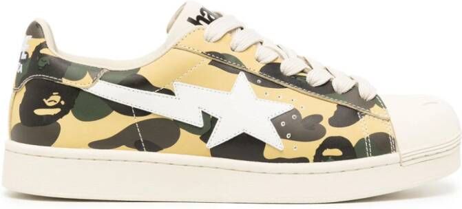 A BATHING APE Skull STA 1st sneakers met doodskop Wit