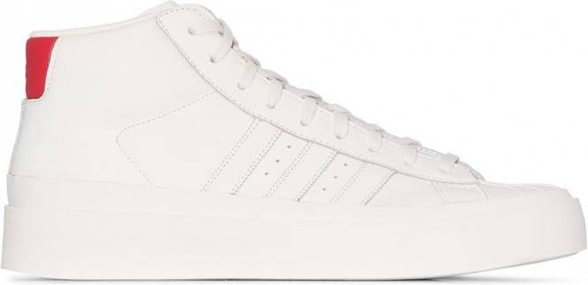 Adidas x 424 Pro Model leren high-top sneakers Wit