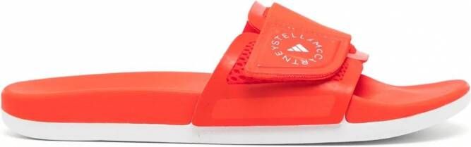 Adidas by Stella McCartney Badslippers met logoband Oranje