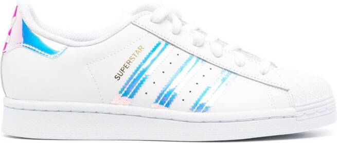 Adidas Stan Smith sneakers met metallic detail Wit